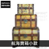 INPHIC-仿古復古做舊陳列道具整理木箱藏寶箱家居收納老式-航海寶箱小款
